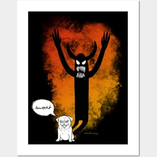 Angel Devil Pug Posters and Art